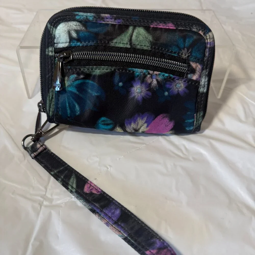 Lug Rodeo Wallet - Bloom Black compact rfid
